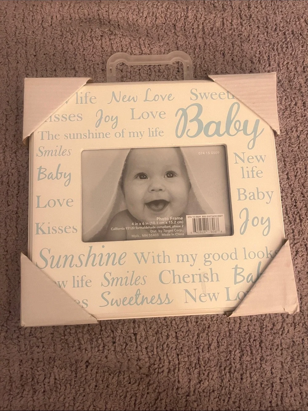 Target Baby Picture Frame in Light Blue and Cream